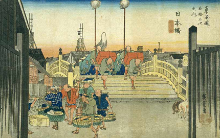 Print of Nihonbashi by Hiroshige